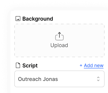 Add Script & Visuals
