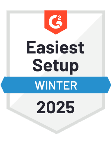 G2 Easiest Setup award