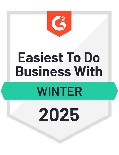 G2 Easiest To Do Business With award
