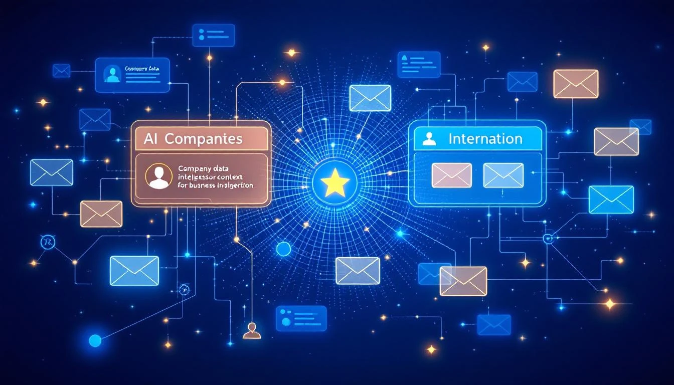 AI analyzing prospect business context for personalized outreach
