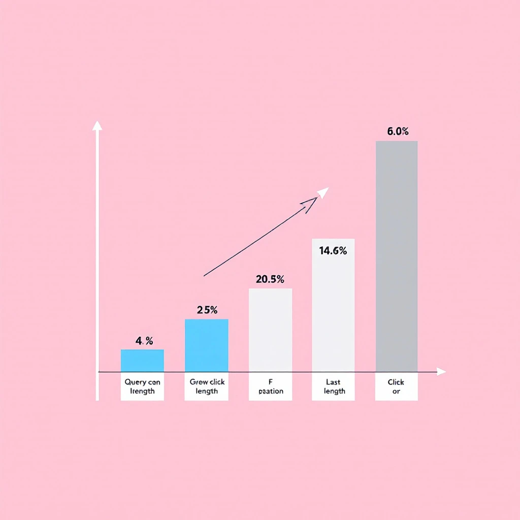 The click cliff: queries over 60 characters earn impressions but zero clicks
