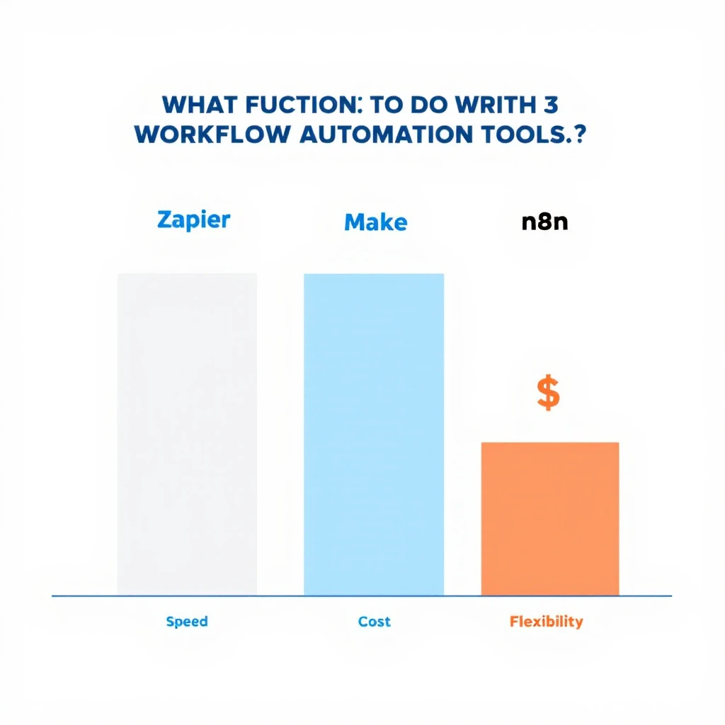 Comparison of Zapier, Make, and n8n for content pipeline orchestration across speed of setup, cost, and flexibility