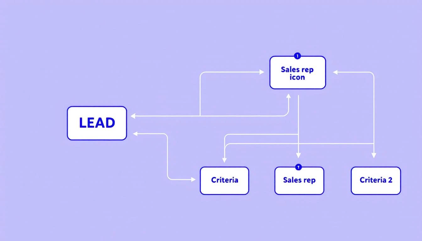 AI-powered lead routing decision tree
