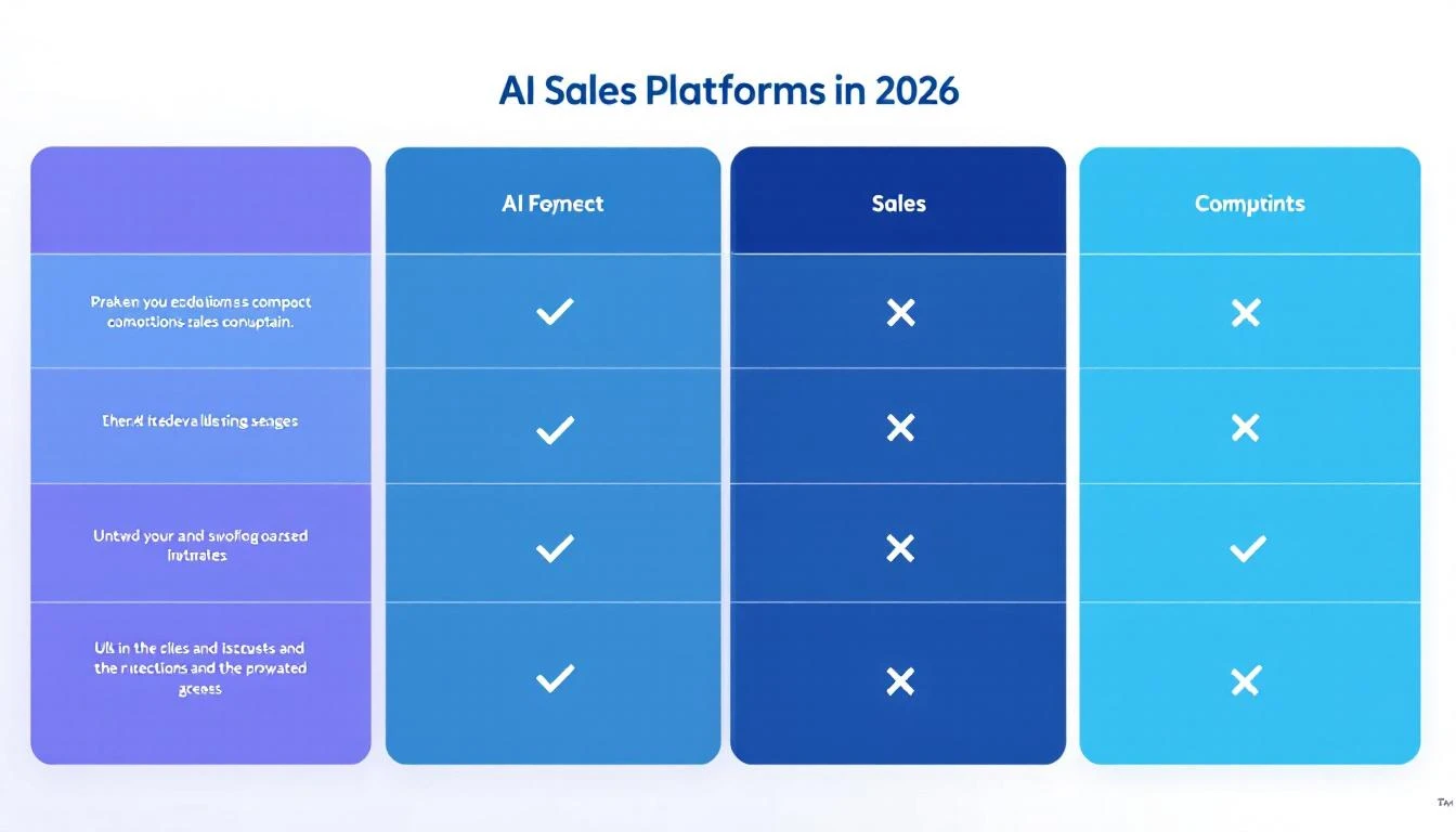 AI Sales Platform Comparison 2026 — 10 platforms evaluated across 8 capabilities