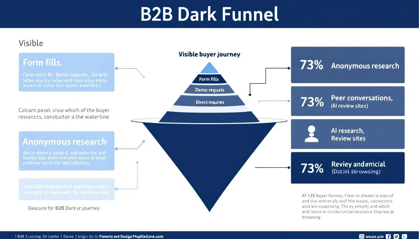 The B2B Dark Funnel — Most of the buyer journey happens below the surface