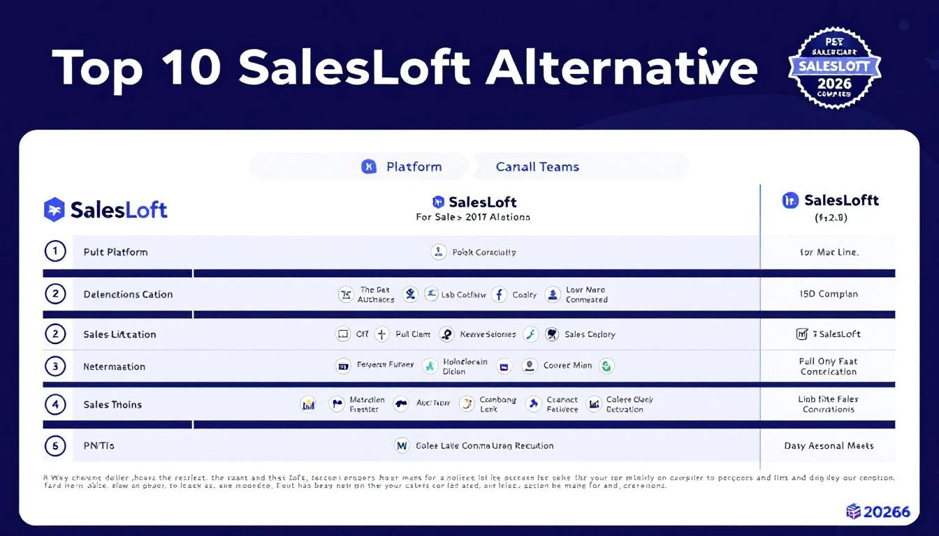 Best SalesLoft Alternatives 2026 — 10 Platforms Compared