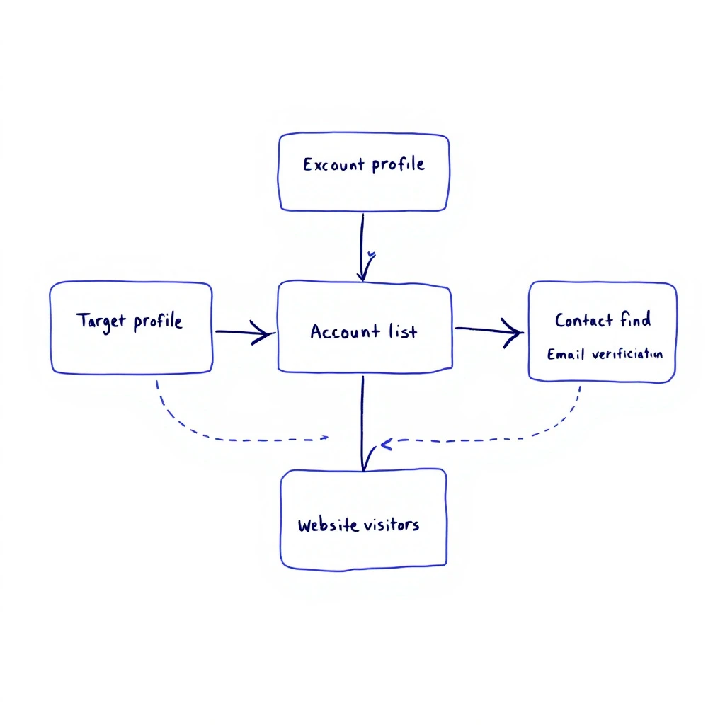 Free lead list workflow: ICP, accounts, contacts, verification, website visitors