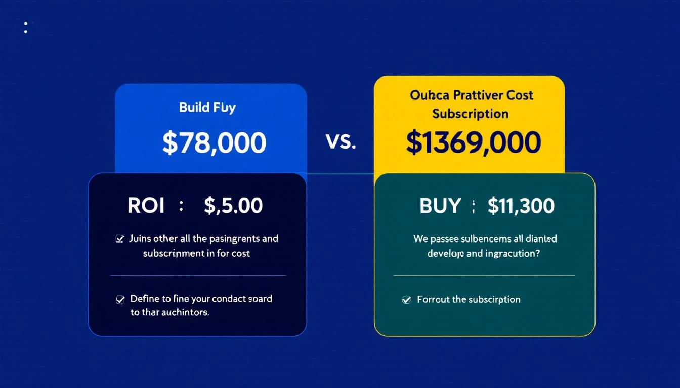 Build vs buy ROI comparison