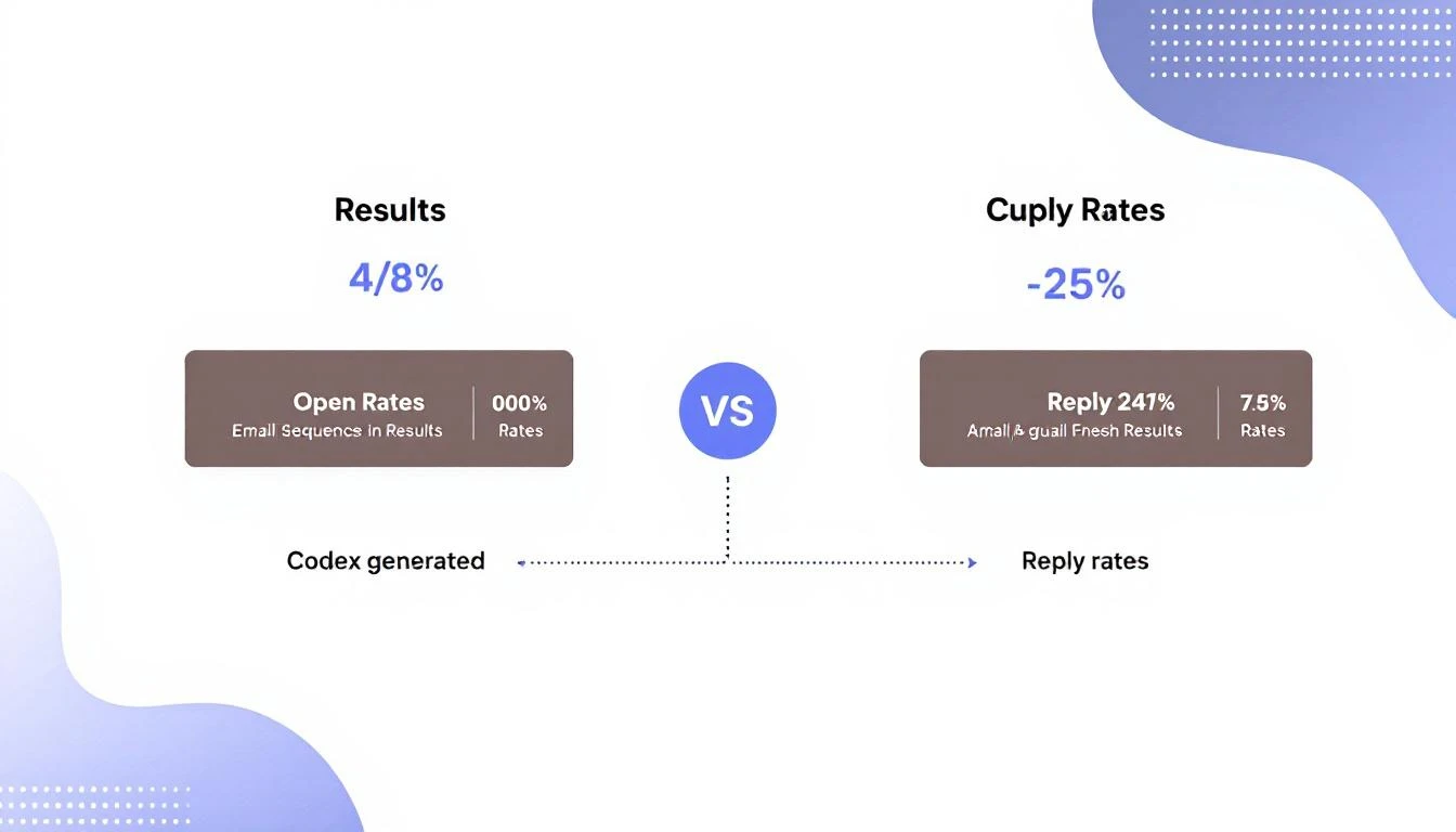 A/B test results comparison between Codex and Claude generated sequences