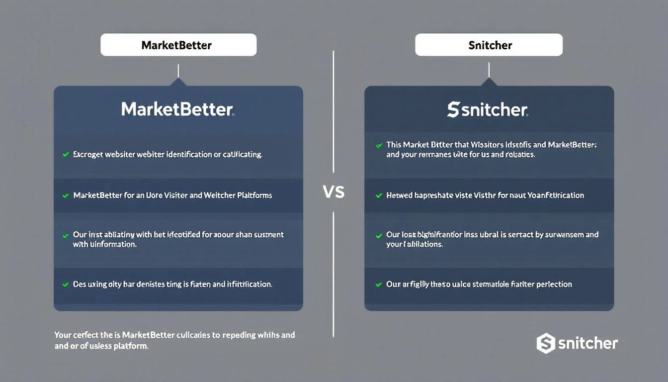 MarketBetter vs Snitcher comparison for B2B website visitor identification