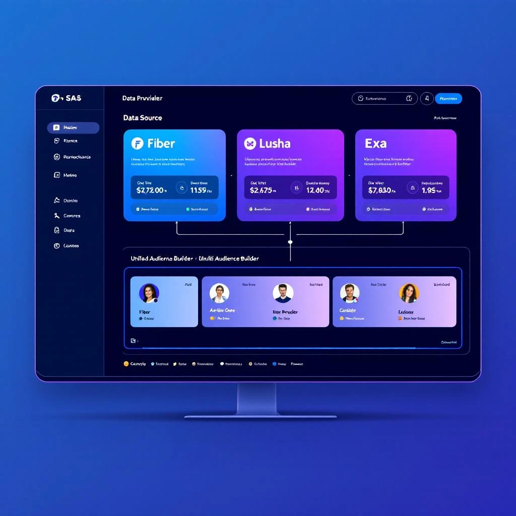 Multi-provider data enrichment flowing into a unified audience builder