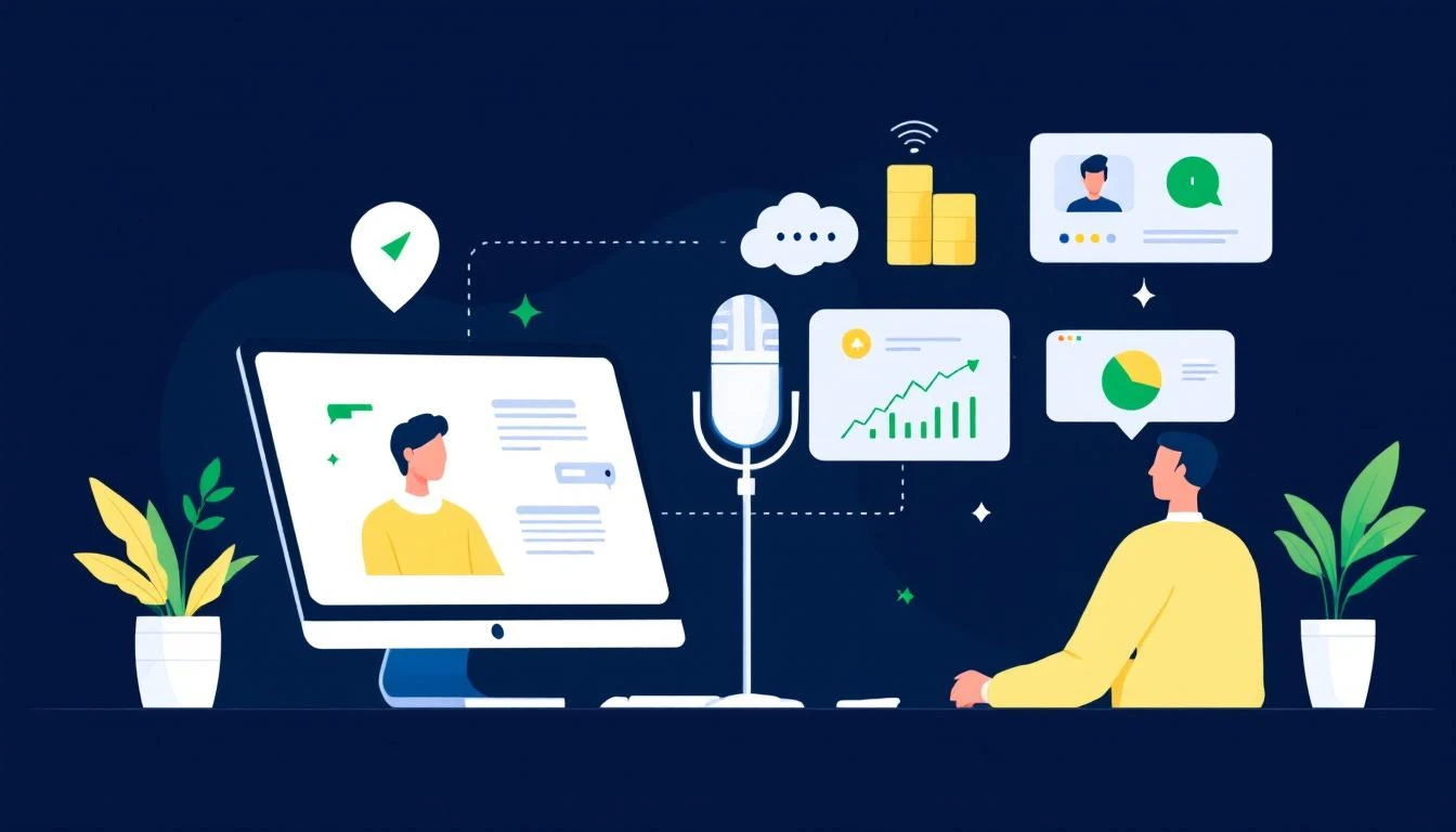 AI sales coaching diagram showing call analysis and feedback generation