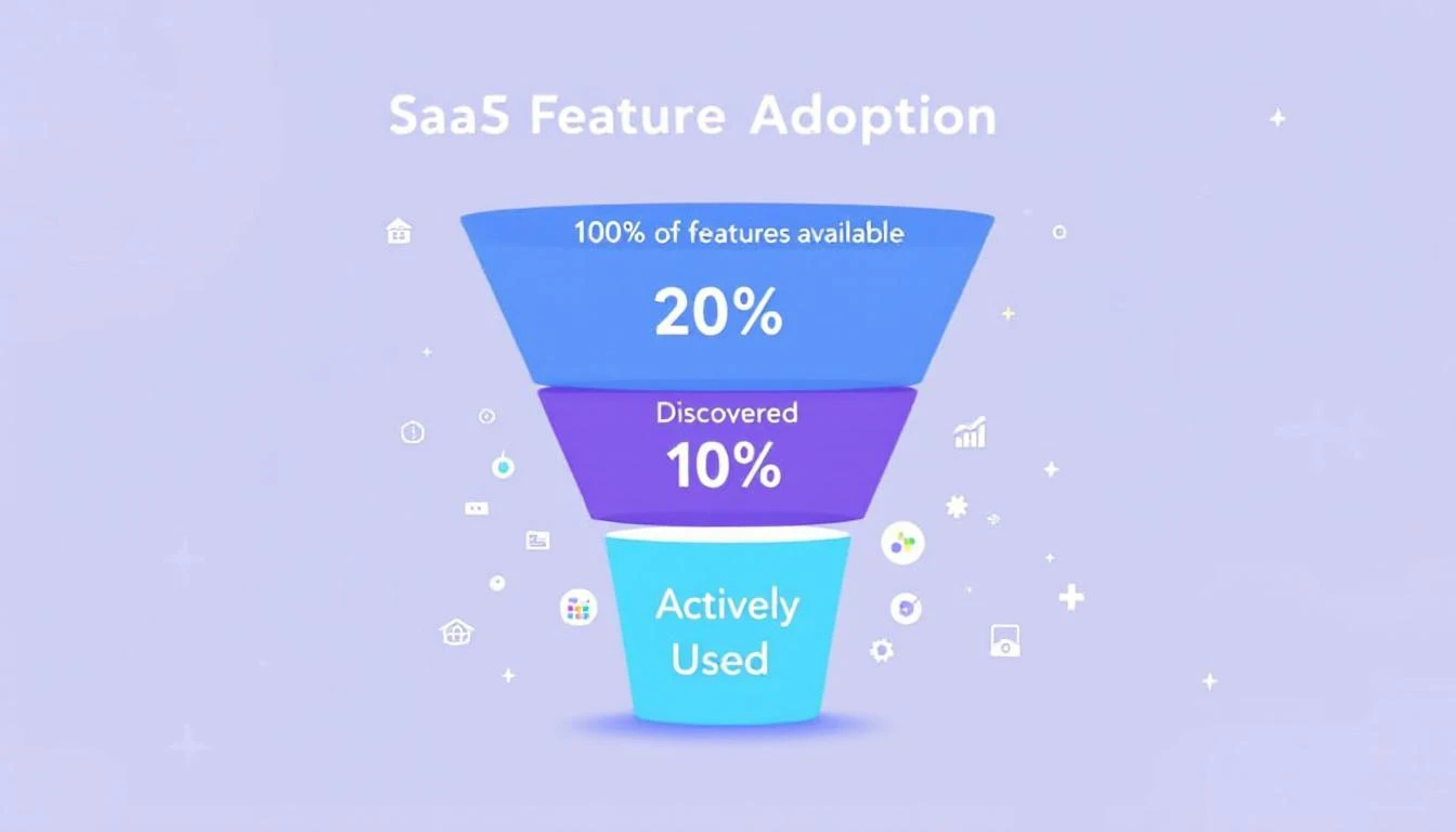 The SaaS feature adoption gap — most teams use a fraction of what they pay for