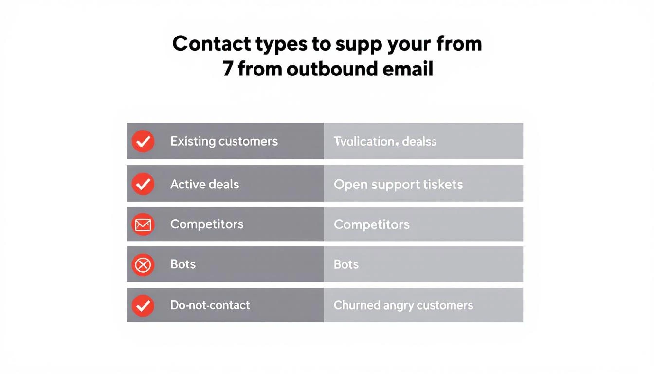 The 7 contact types that should be automatically suppressed from outbound sequences